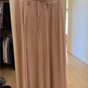 Vince Camuto Blush Pleated Maxi Skirt